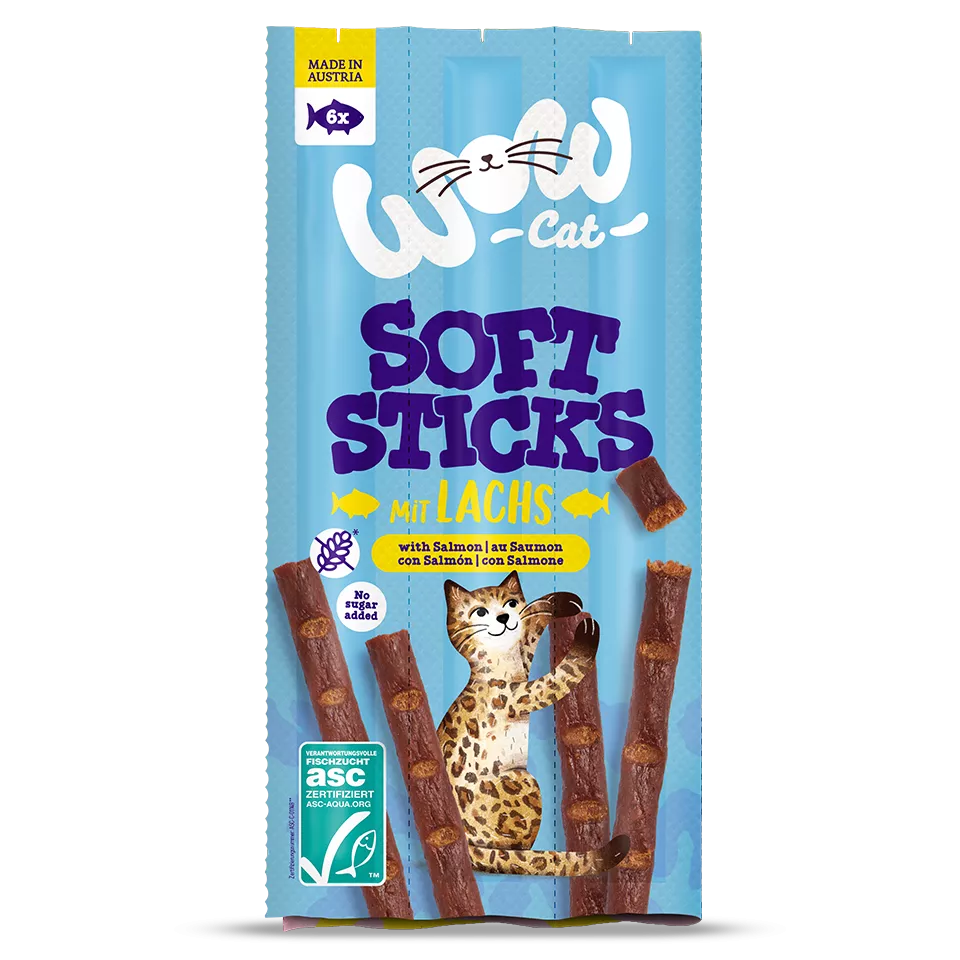 WOW Soft Sticks Chat au Saumon