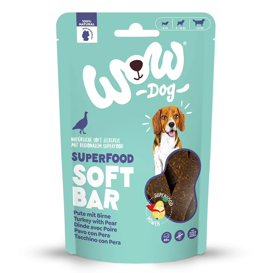 WOWDog Superfood Soft bar Dinde